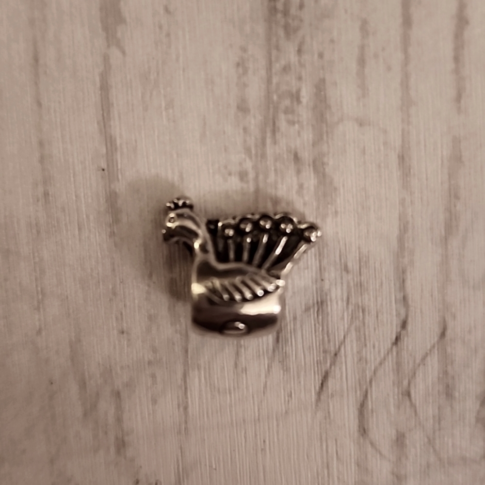 Peacock Charm Fits Pandora Systems
